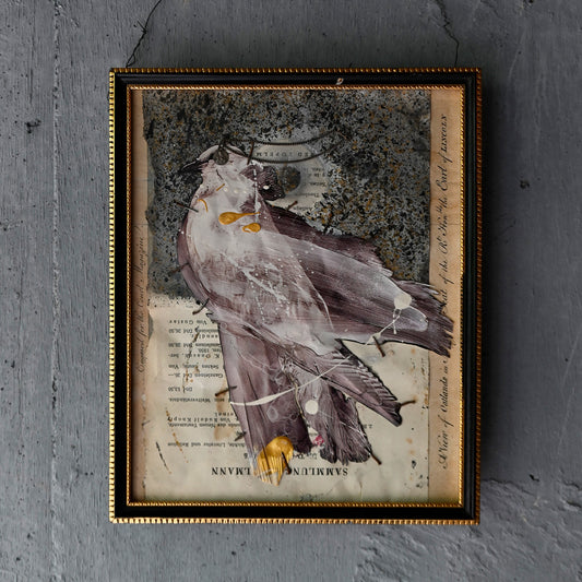 Collage art "CHAIN"(Curios)R-01303