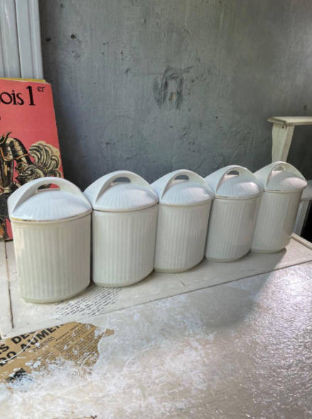 Antique Canister Set{ F-008012}