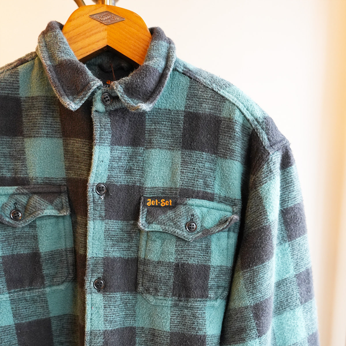 Block Check Flannel Shirt{F-00801}