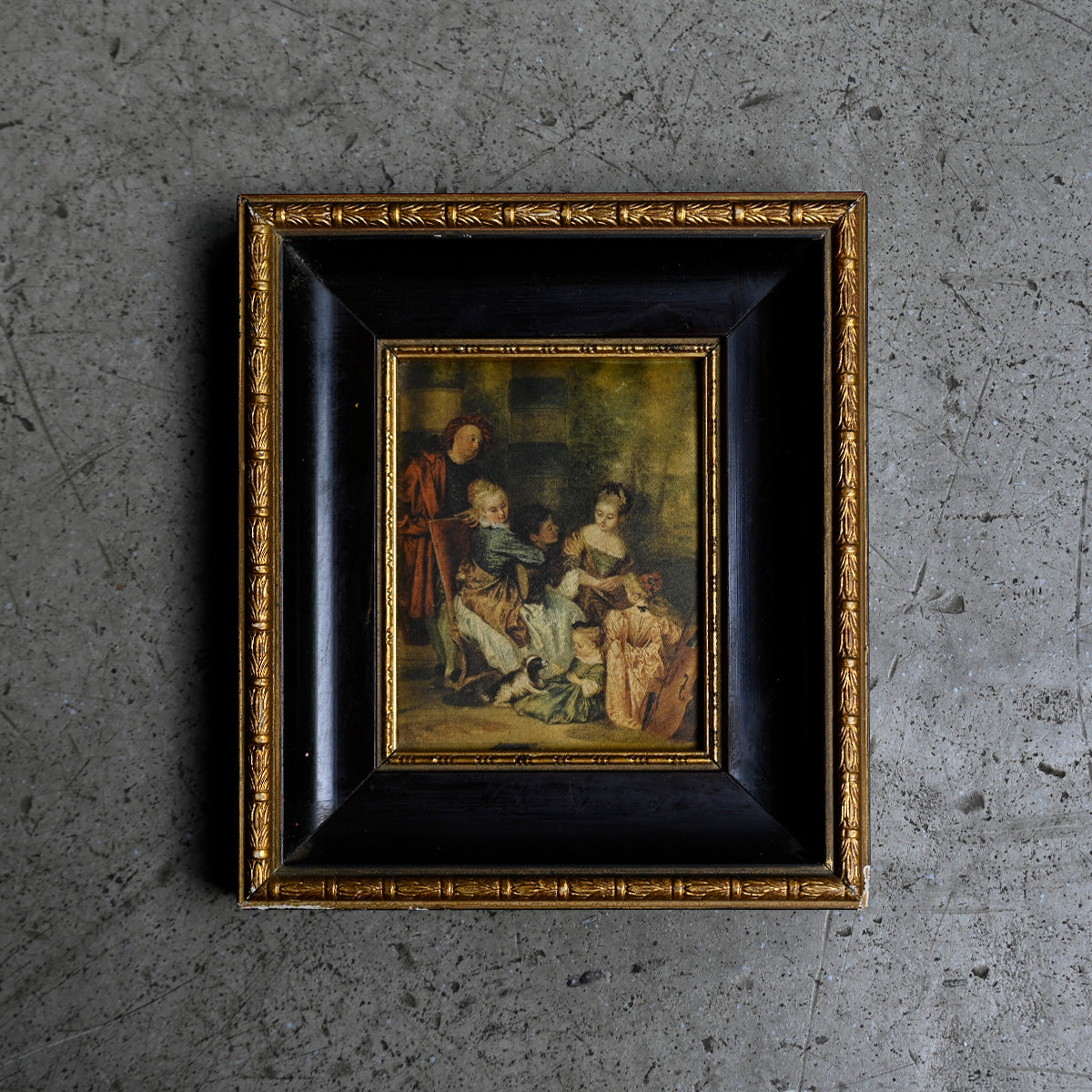 Antique Framed Miniature Painting{ F-00503 }