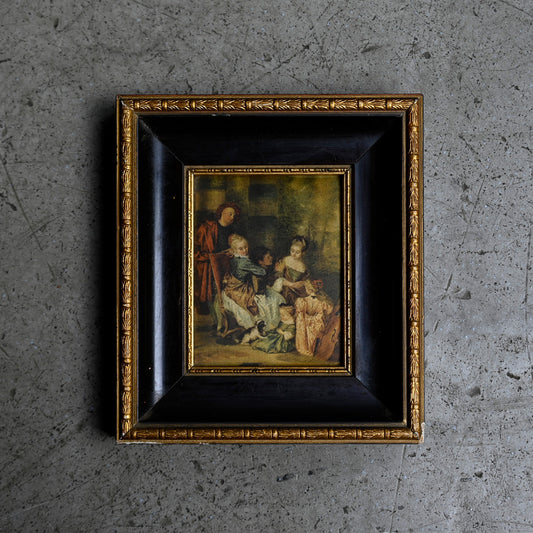 Antique Framed Miniature Painting{ F-00503 }