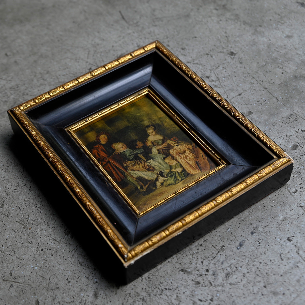 Antique Framed Miniature Painting{ F-00503 }