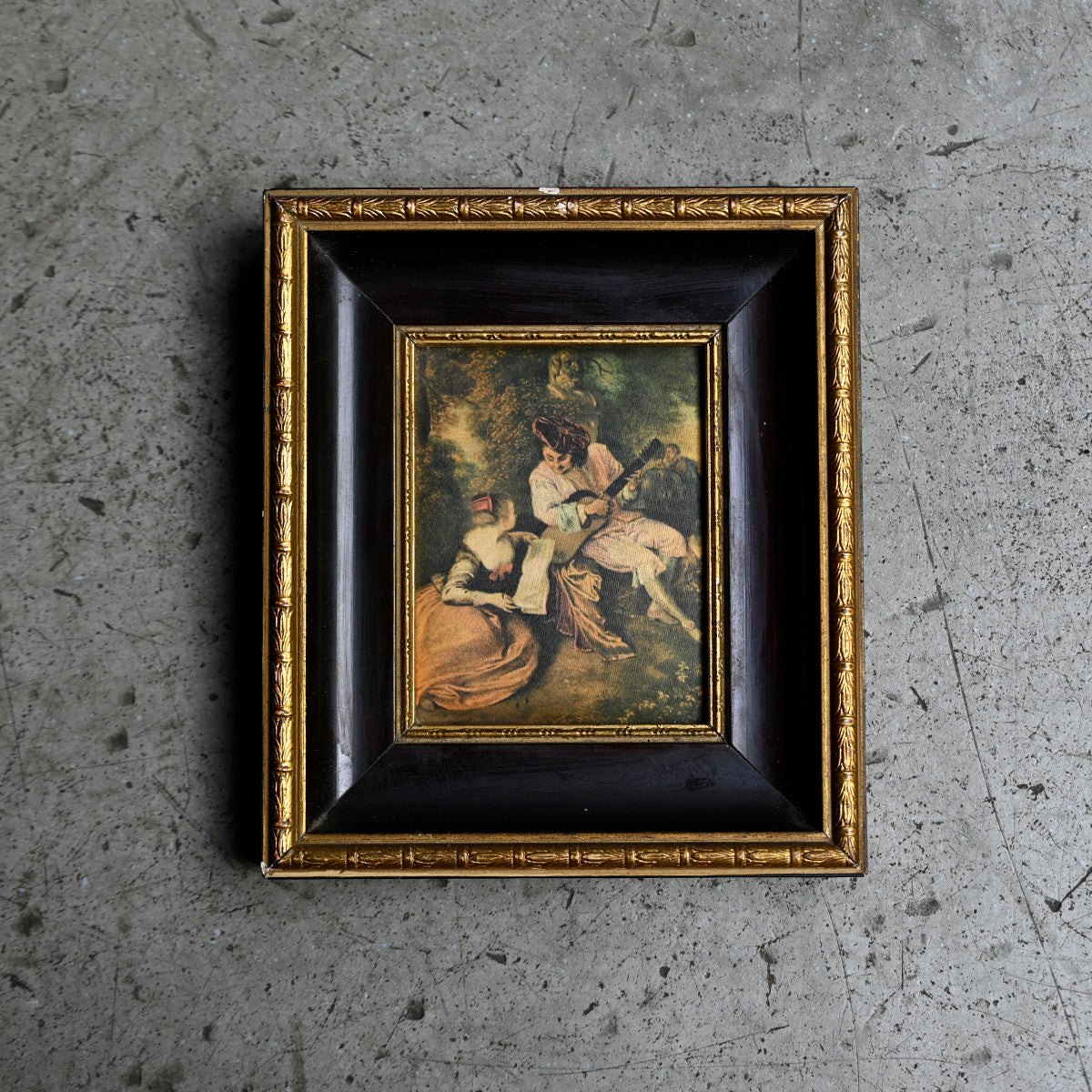 Antique Framed Miniature Painting{ F-00504 }