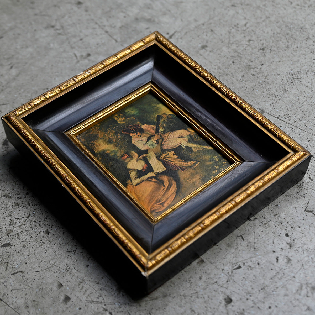 Antique Framed Miniature Painting{ F-00504 }