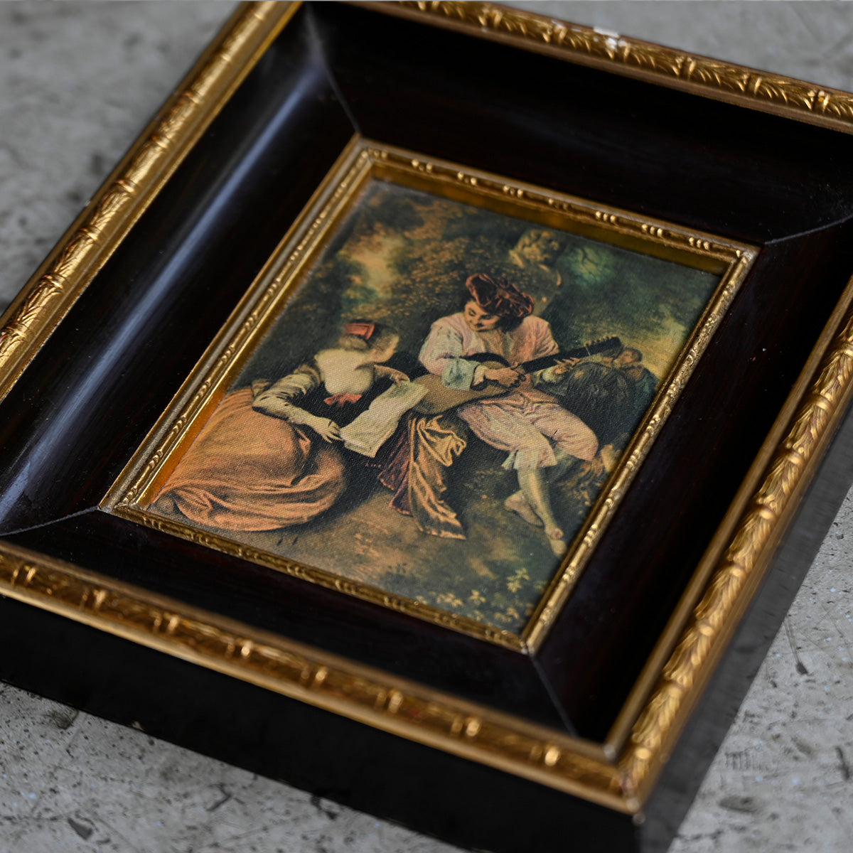 Antique Framed Miniature Painting{ F-00504 }