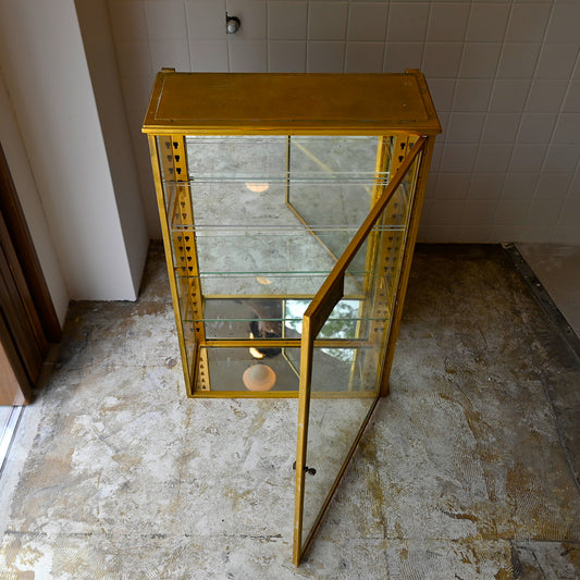 Brass Glass Display{F-00301}