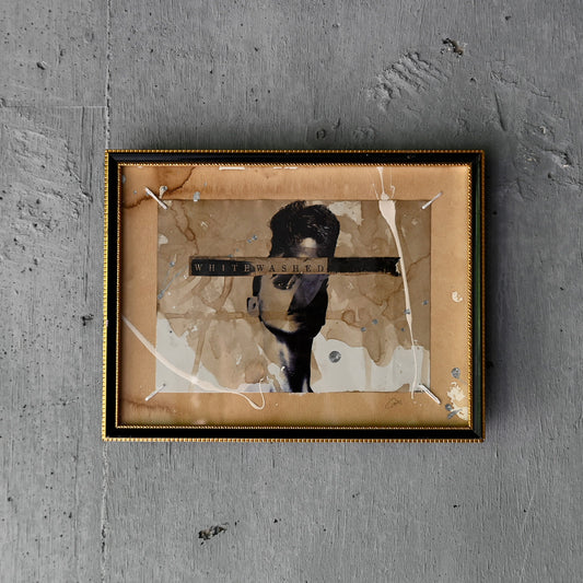 Collage art "WASHED"(Curios)R-01302