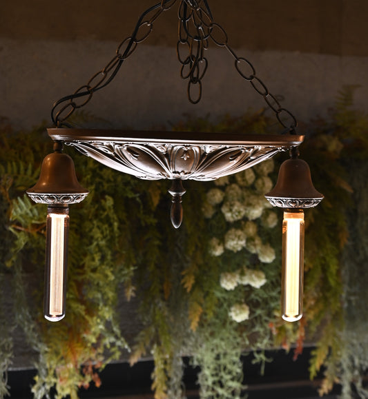 Brass pendant lump(2灯){R-00406}