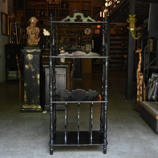 Napoléon III style Black shelf{R-00223}