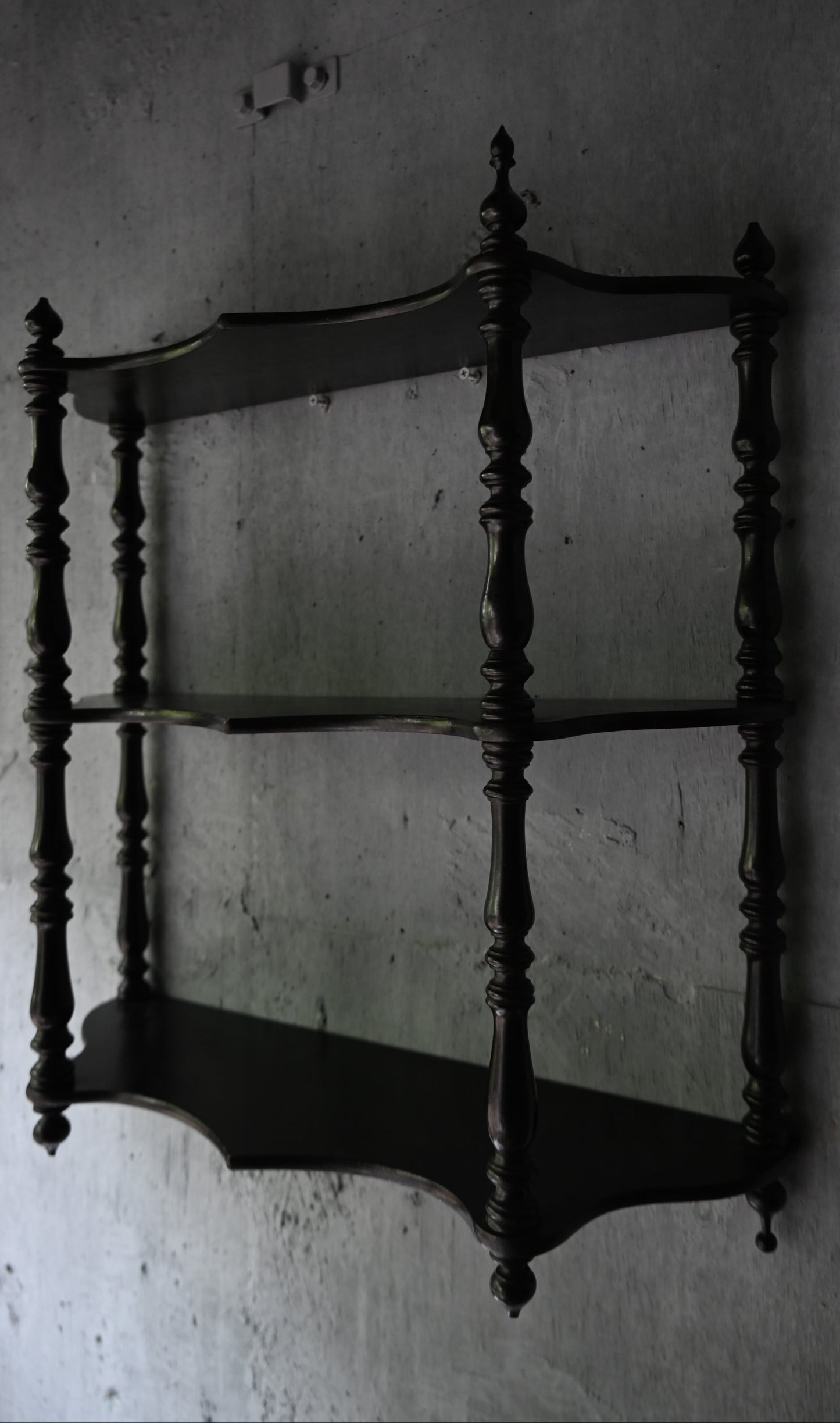Napoléon III Style Black paint Wall Shelf{RF-00415}