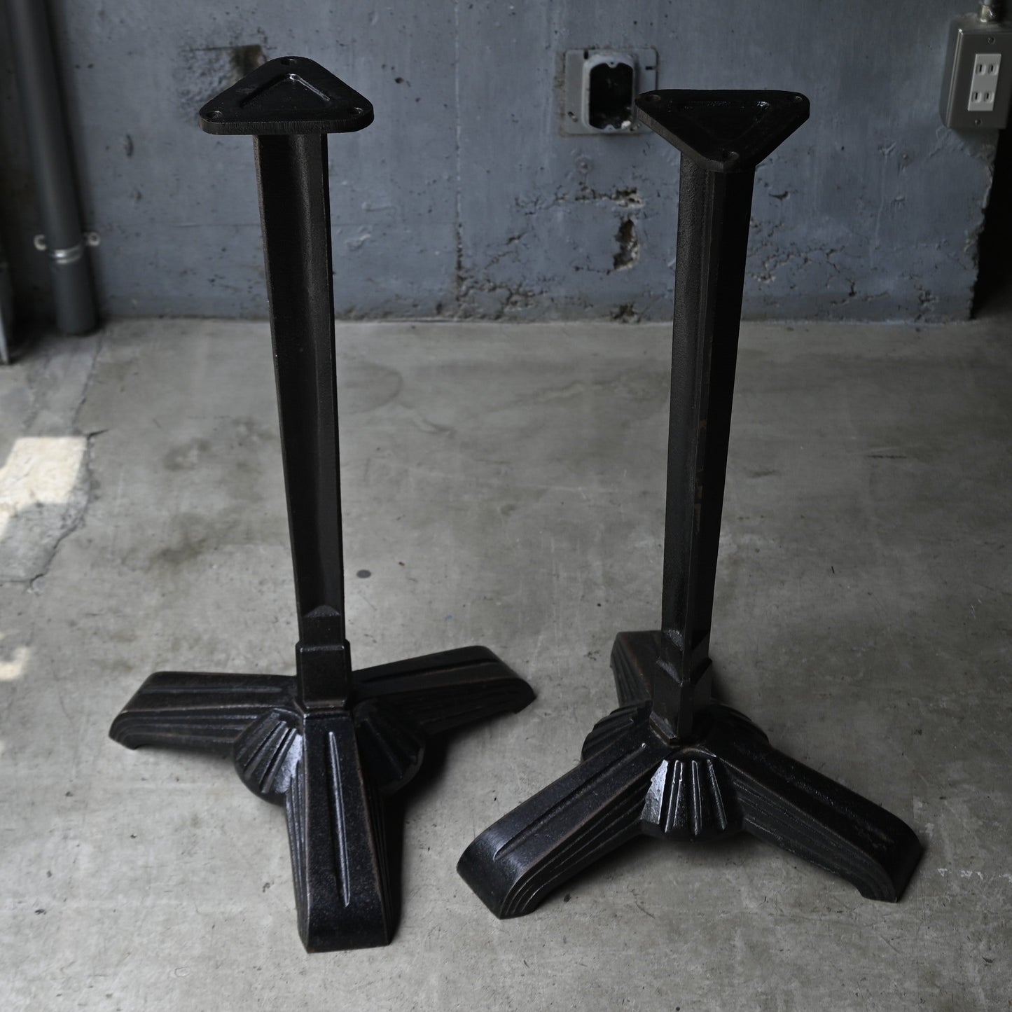 Iron black legs "Industrial style"{RF-00311}