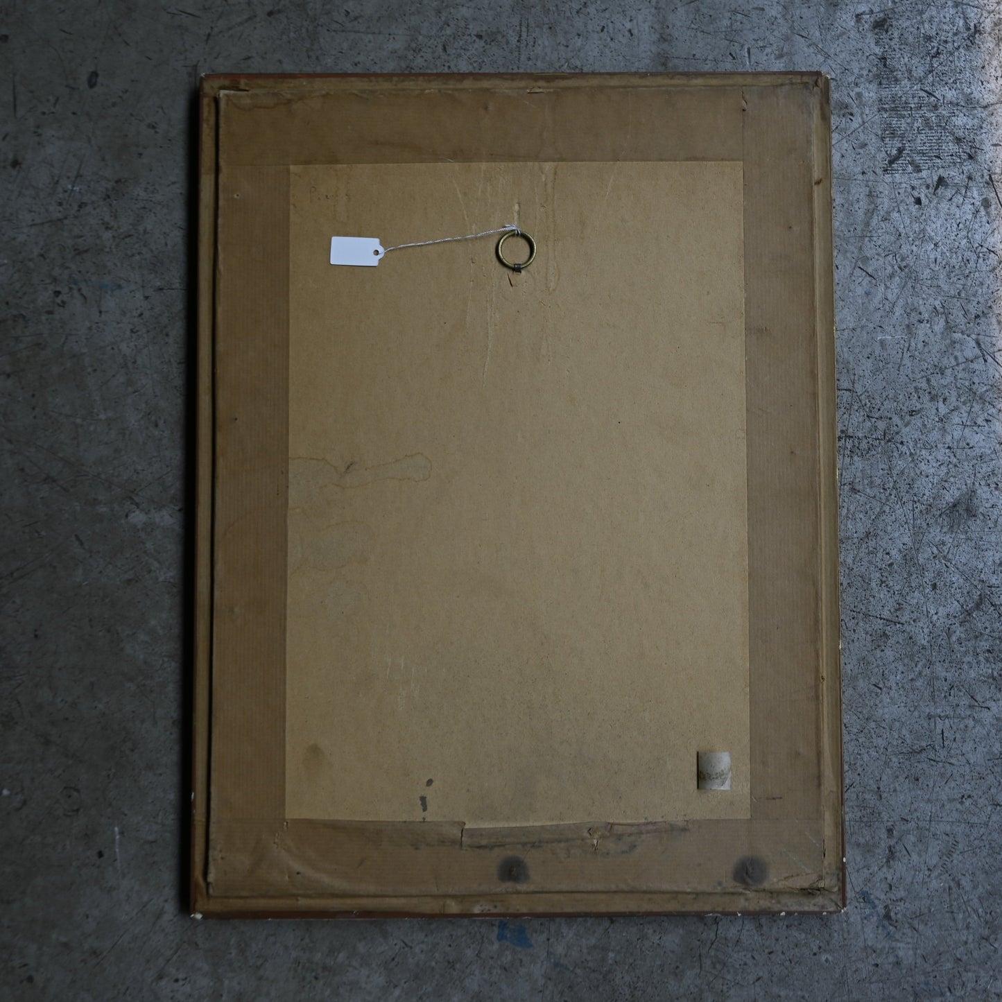 Woodblock print Gold frame "Clown" {RB-00516}