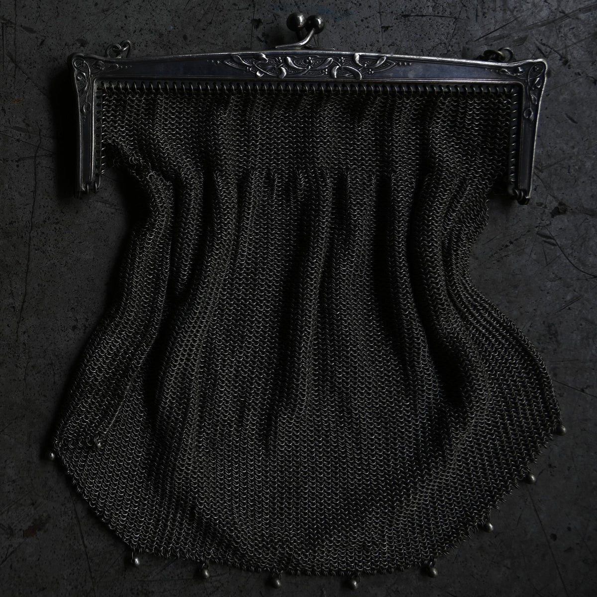 Metal mesh purse "Art déco"{RB-01202}