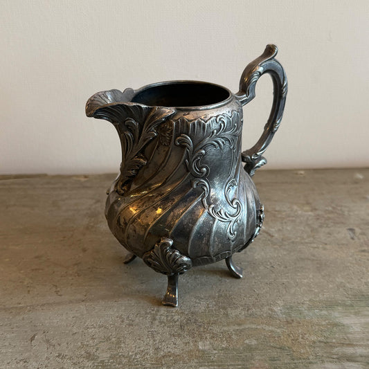 Antique Silver Plated Creamer{F-00902}