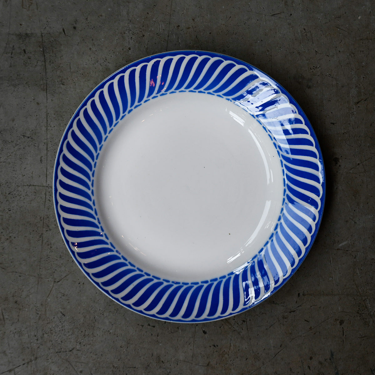 Blue pattern Plate{ F-00806}