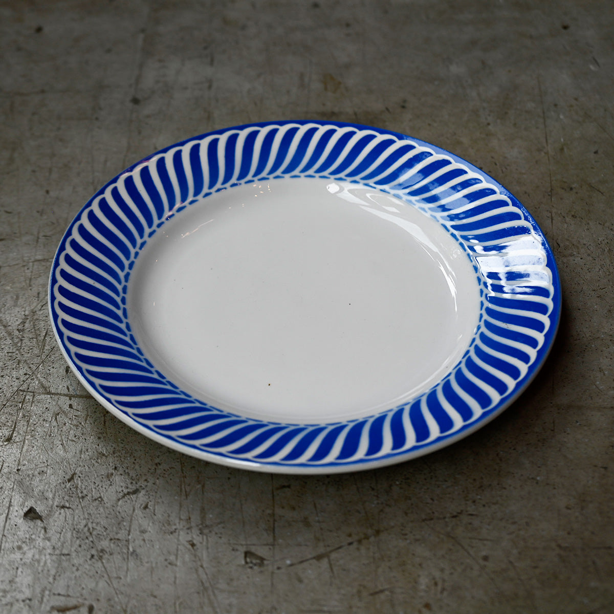Blue pattern Plate{ F-00806}