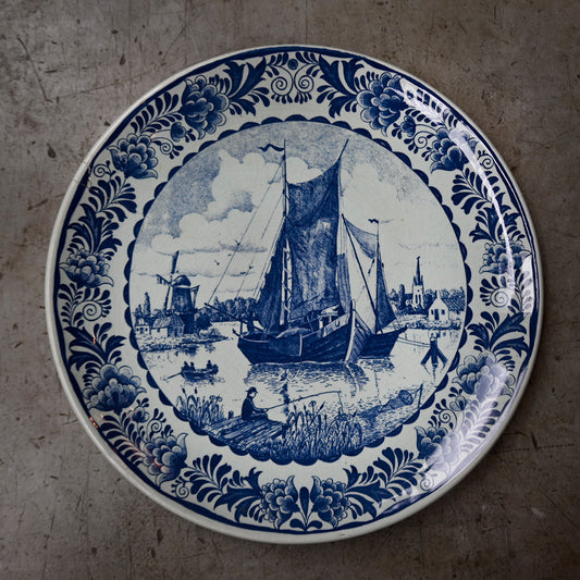 Delft Blauw plate see meeuw { F-00808}