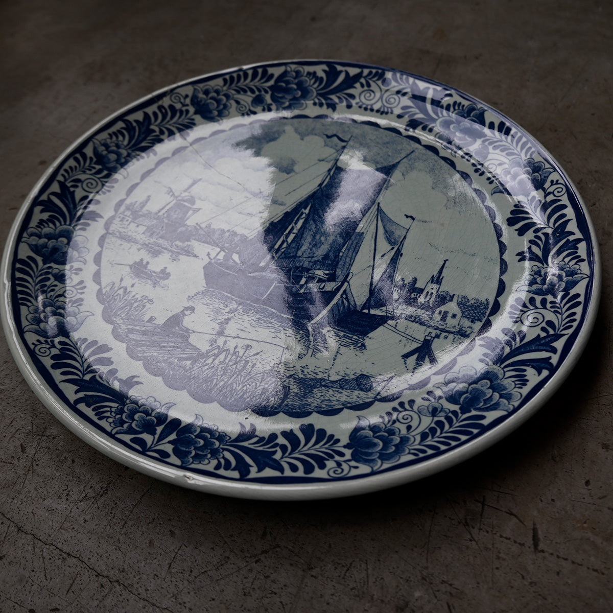 Delft Blauw plate see meeuw { F-00808}