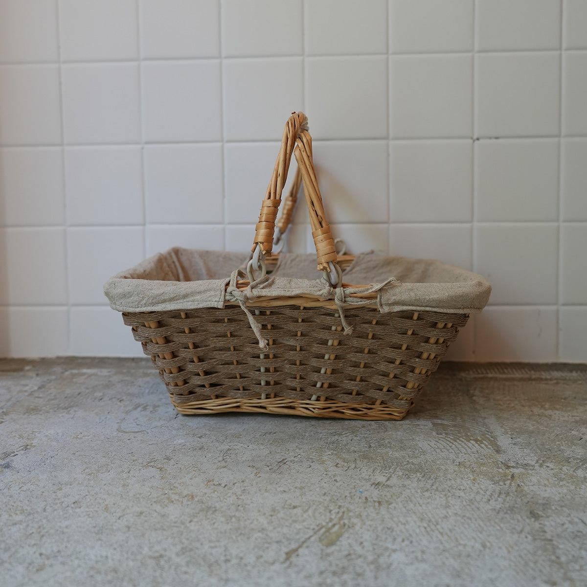Vintage Basket Bag{F-009023}