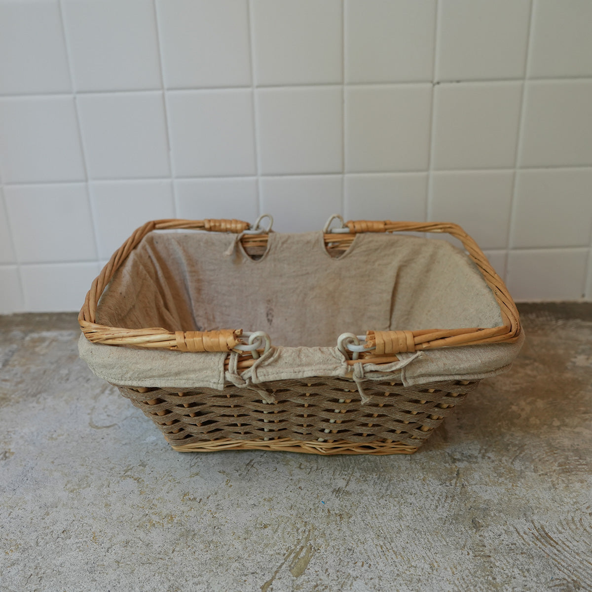 Vintage Basket Bag{F-009023}
