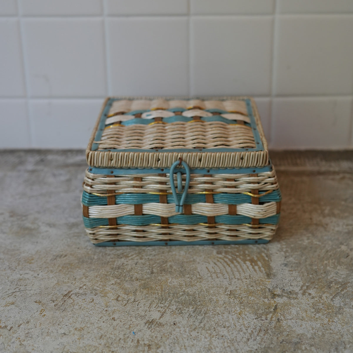 Vintage Basket case{F-009024}