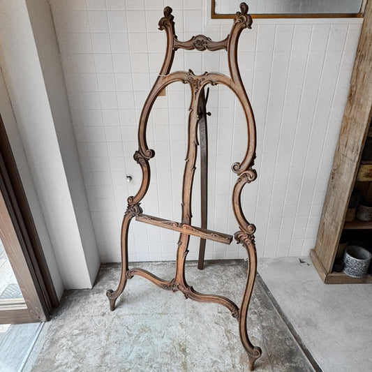 Art deco wood easel{F-00904}