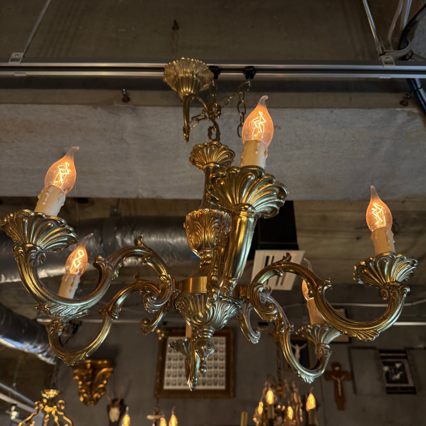 Brass Chandelier(6灯){R-00408}