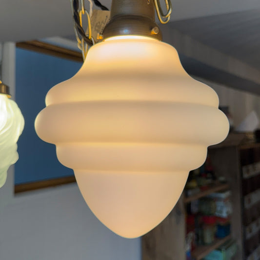 Milk glass Luminous Lamp{F-00410}