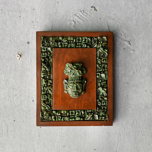 Mexican vintage "Mayan civilization Object" {R-00608}