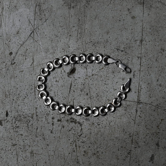 Vintage Bold Link Bracelet{R-00925}