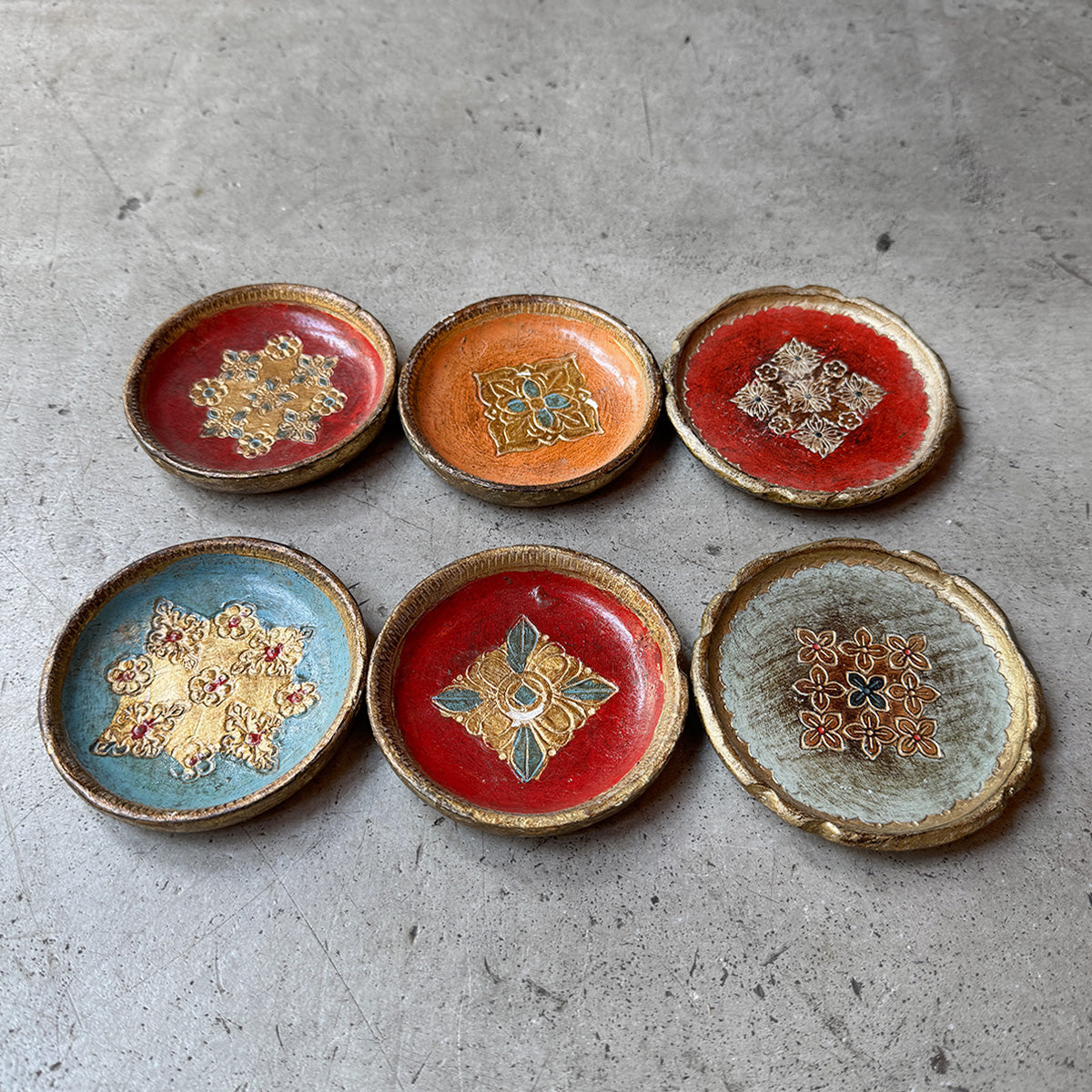 Decorative Mini Plate 6set{R-00710}