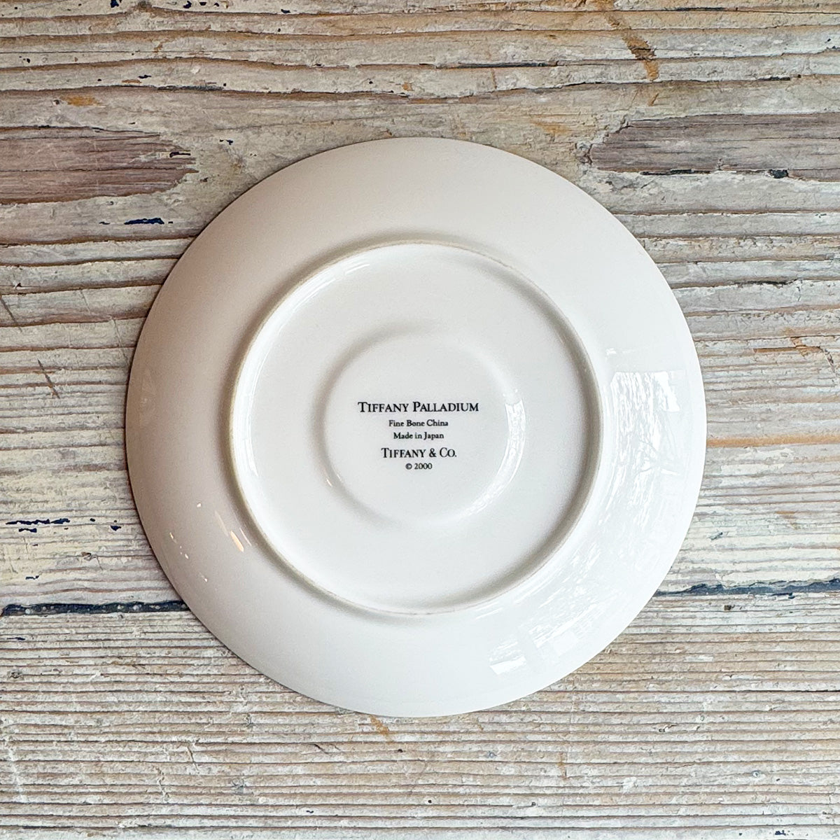 Tiffany / カップ&ソーサー「パラジウム」{F-00931}