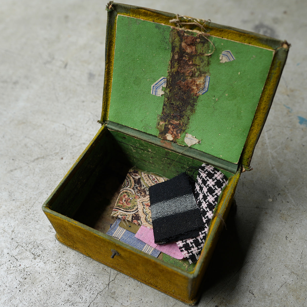 Jewelry velvet case "Green"｛R-00703｝