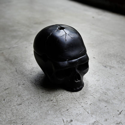Antique Black Skull Container ｛R-00611｝