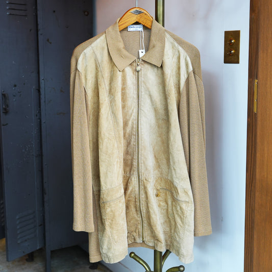 BURBERRY / SUEDE KNIT JACKET｛F-00814｝