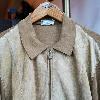 BURBERRY / SUEDE KNIT JACKET｛F-00814｝