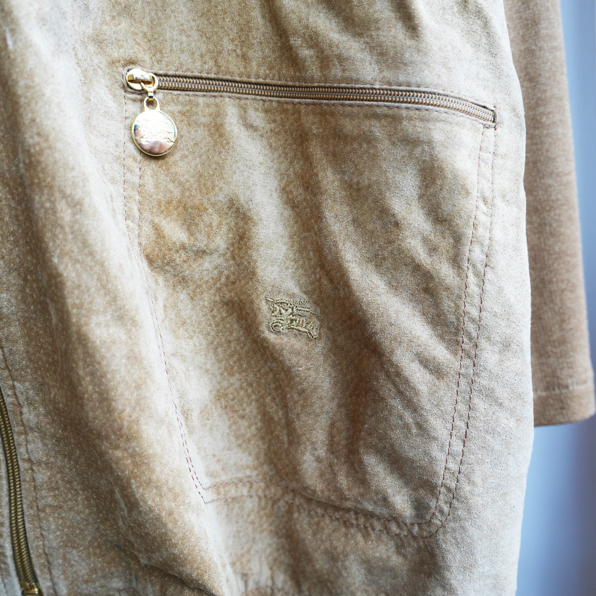 BURBERRY / SUEDE KNIT JACKET｛F-00814｝