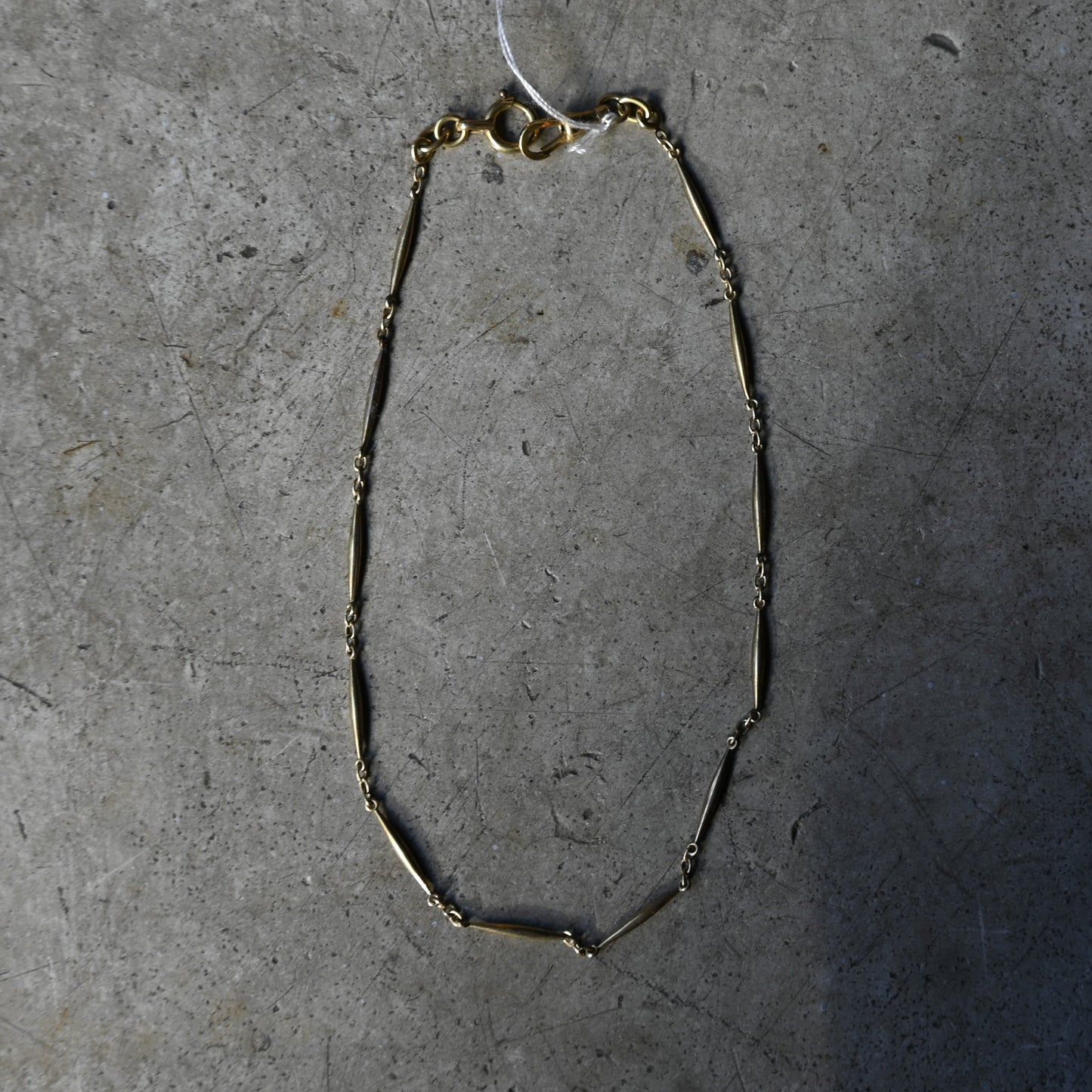 Vintage Gold Bar Bracelet{R-00940}