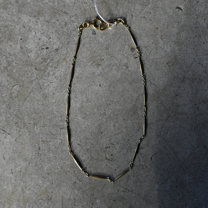 Vintage Gold Bar Bracelet{R-00940}