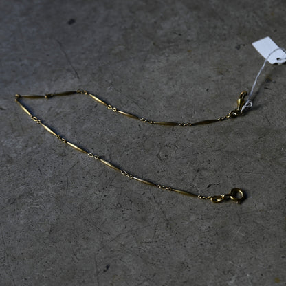 Vintage Gold Bar Bracelet{R-00940}