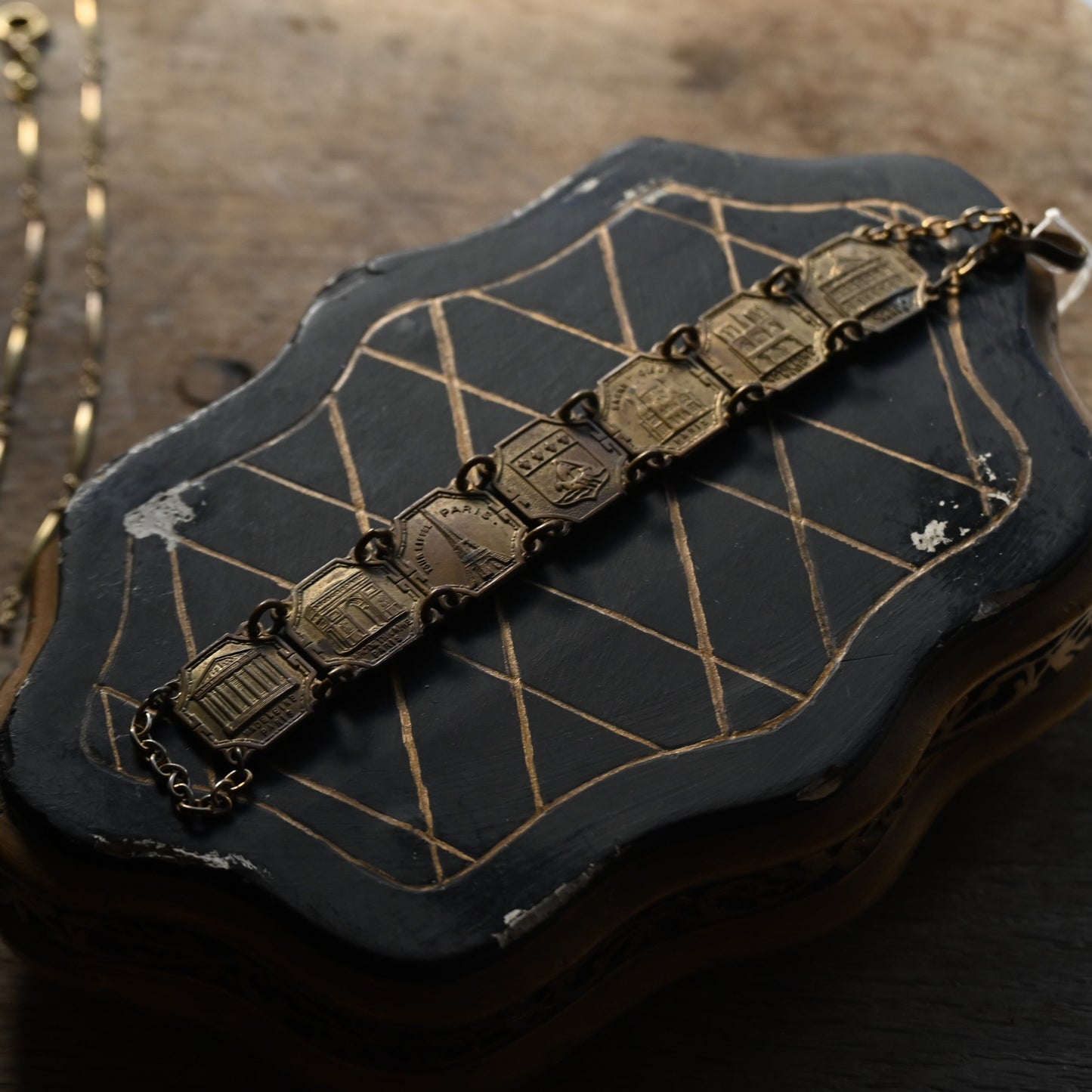 Vintage European Landmark Bracelet{R-00942}