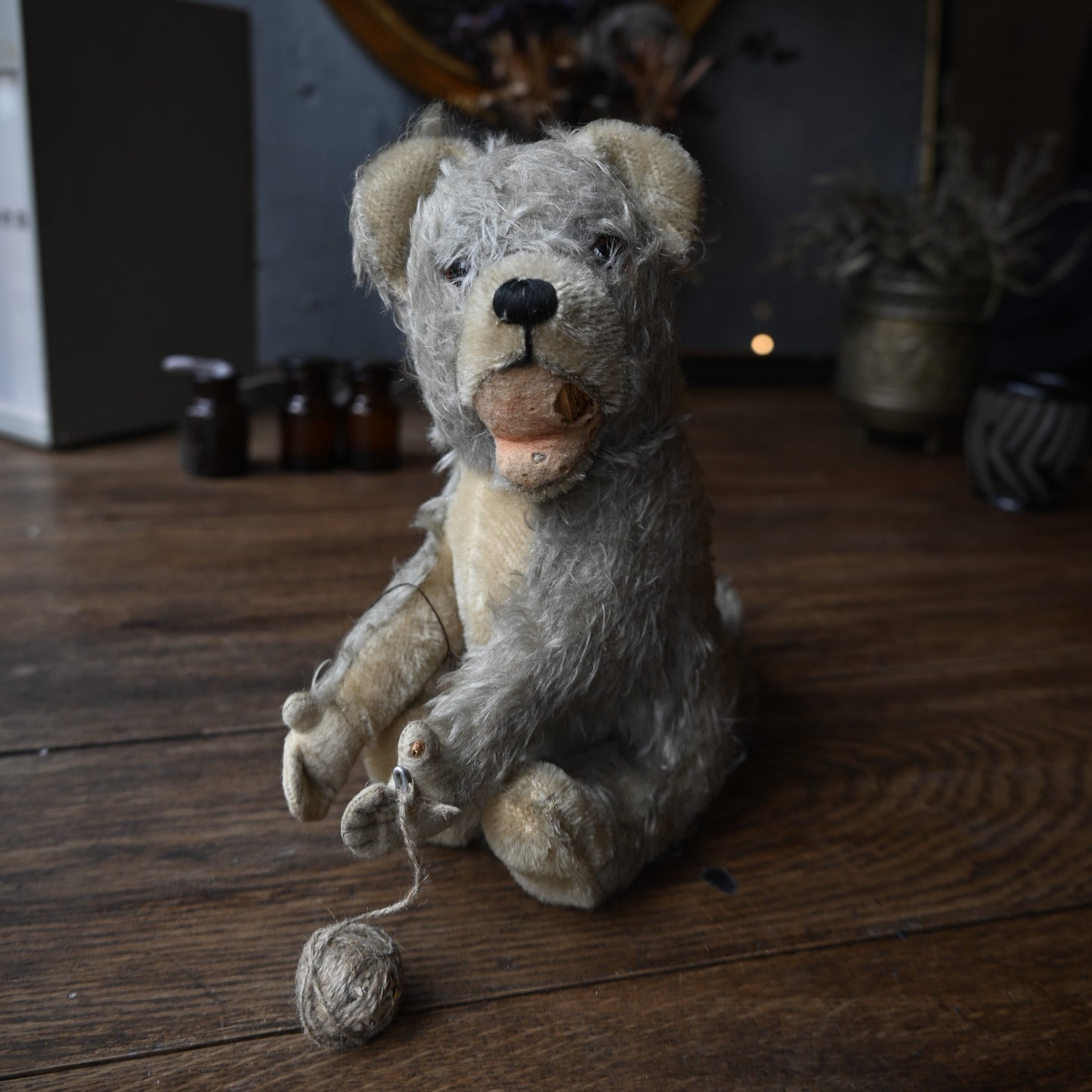 Antique Stuffed Dog｛R-01111｝