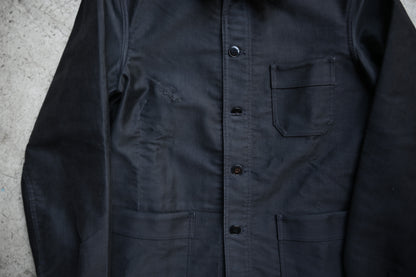 1910~30s / Vintage black moleskin jacket｛R-01014｝