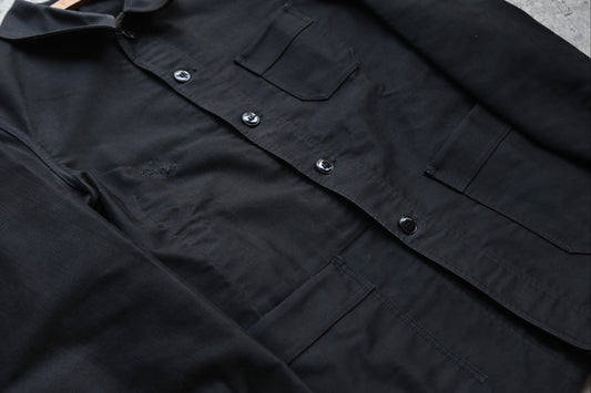 1910~30s / Vintage black moleskin jacket｛R-01014｝