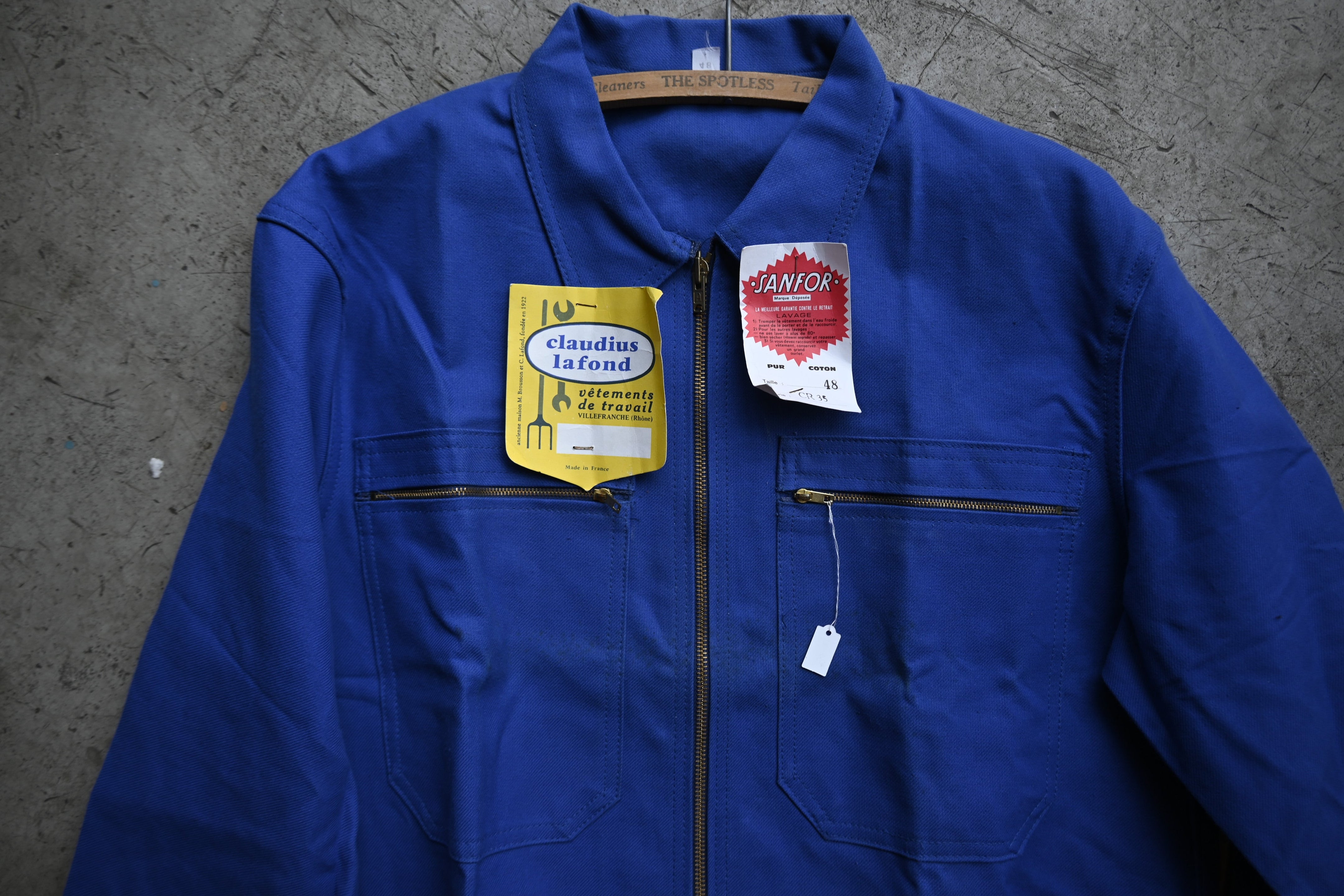 90s / France Vintage work jacket｛R-01018｝ボロ,ヴィンテージ