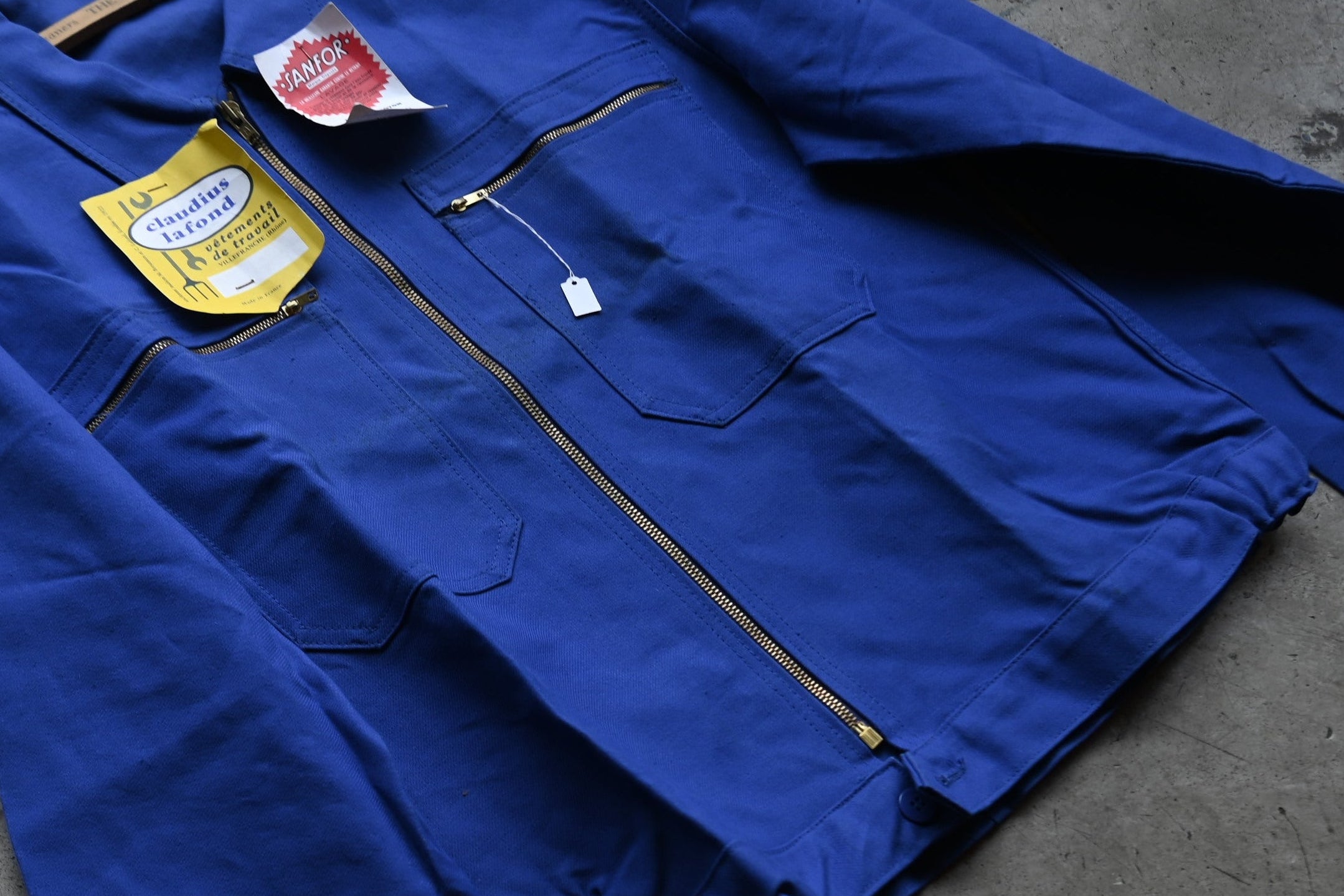 90s / France Vintage work jacket｛R-01018｝ボロ,ヴィンテージ