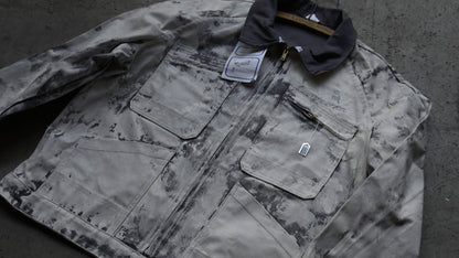 90s / France Vintage Repaint work jacket ｛R-01019｝