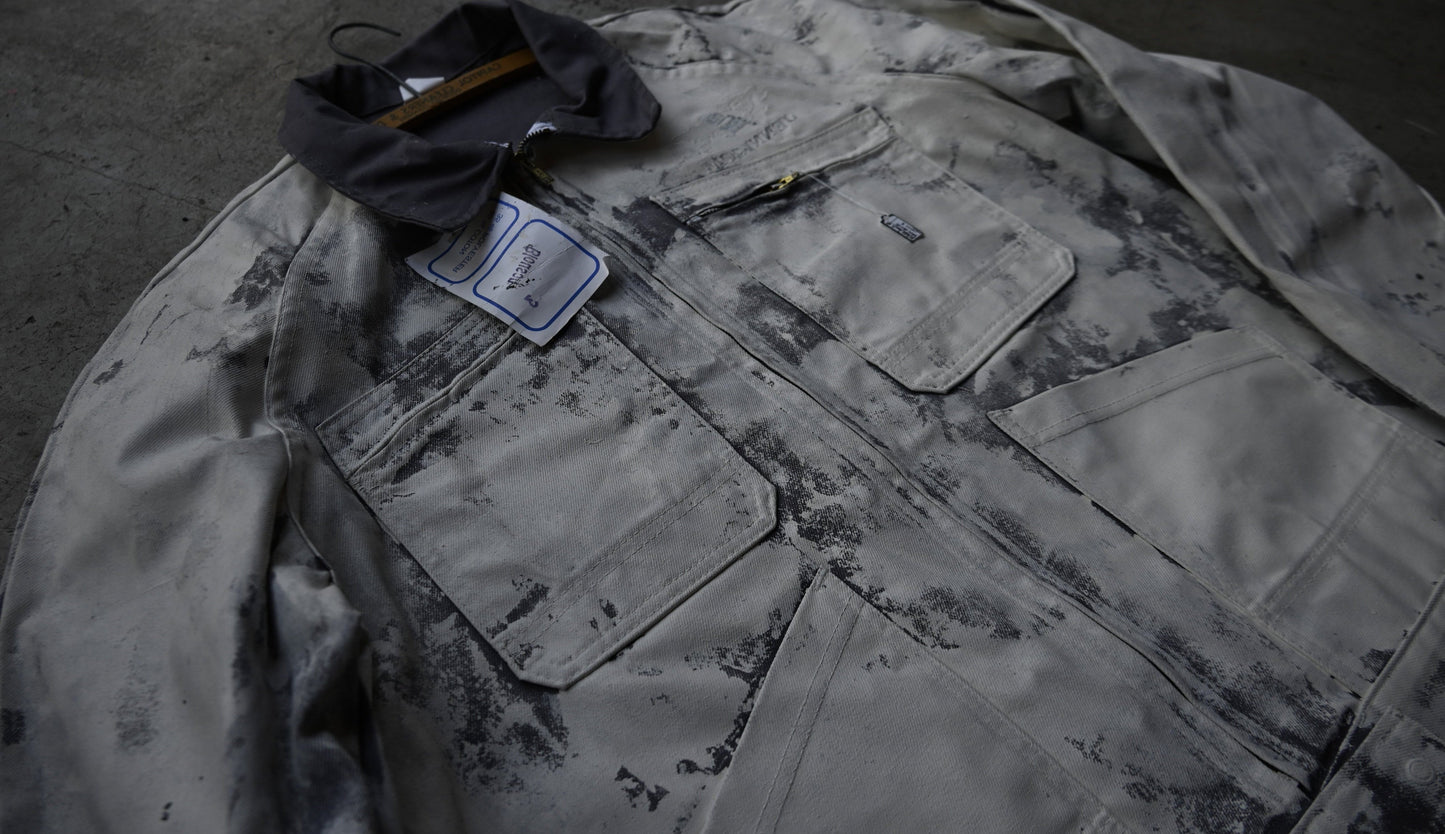 90s / France Vintage Repaint work jacket ｛R-01019｝
