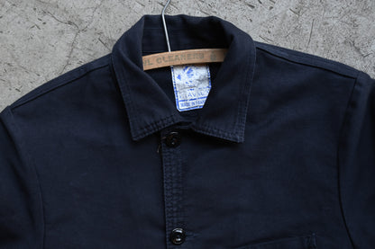 1950~70s / Vintage black moleskin jacket｛R-01020｝