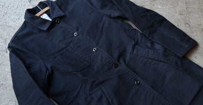 1950~70s / Vintage black moleskin jacket｛R-01020｝